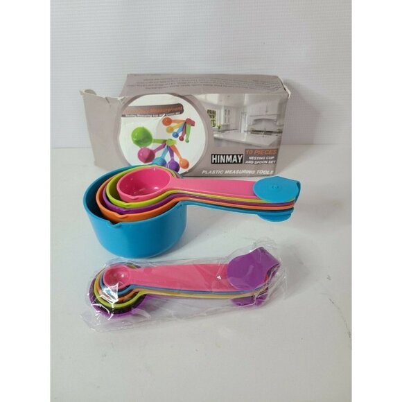 Hinmay plastic measuring cups and measuring spoons - Picture 1 of 2